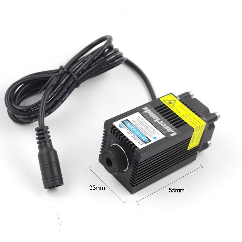 33*55mm 450nm 1.6w Blue Laser Diode Module for Engraving Cutting