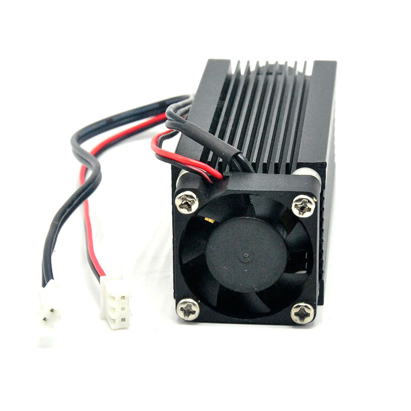 33mmx80mm Focusable Aluminium C-Mount Infrared Laser Diode DIY Housing/Case/Host w/ Cooling Fan & Glass Lens - Image 3