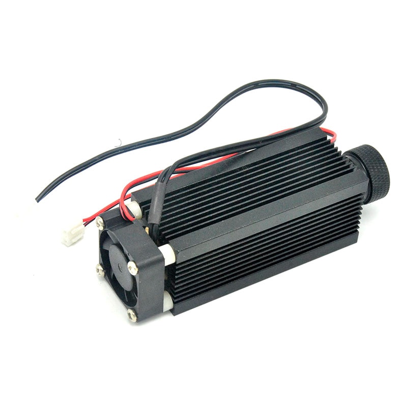 33mmx80mm Focusable Aluminium C-Mount Infrared Laser Diode DIY Housing/Case/Host w/ Cooling Fan & Glass Lens - Image 4