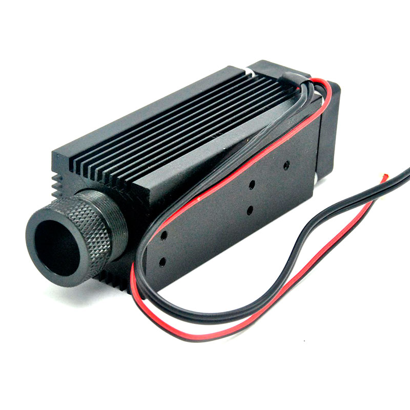 33mmx80mm Focusable Aluminium C-Mount Infrared Laser Diode DIY Housing/Case/Host w/ Cooling Fan & Glass Lens