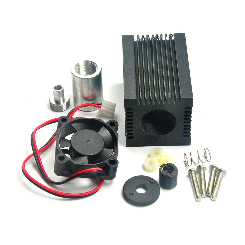 33x50mm Diy Aluminium heatsink Housing for 650nm 660nm 680nm 5.6mm Red Laser Diode TO-18 LD Dot Module w Glass Lens