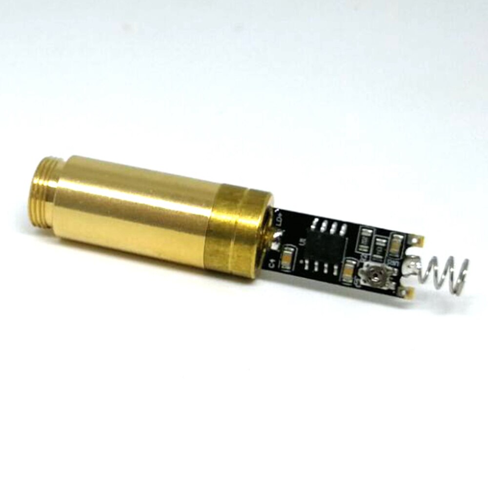 3V Non-Focusable 532nm 5mW Green Dot Laser Diode Module Focus Point Lights w 12mm Brass Housing Switch - Image 4