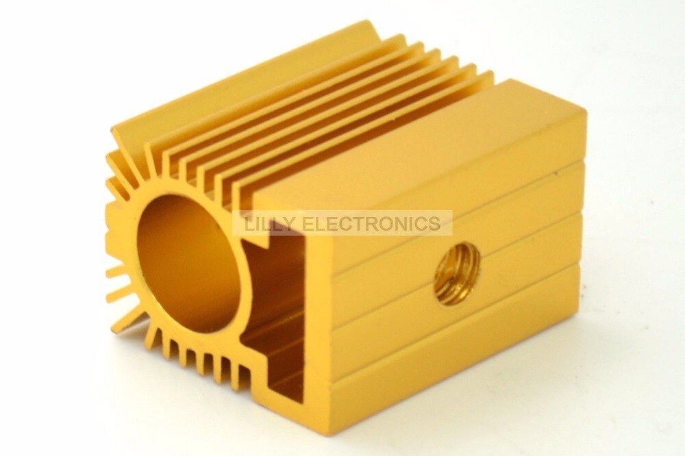 3pcs Aluminum Radiator Heatsink 20x27x32mm for 12mm Laser Diode Module Golden - Image 3
