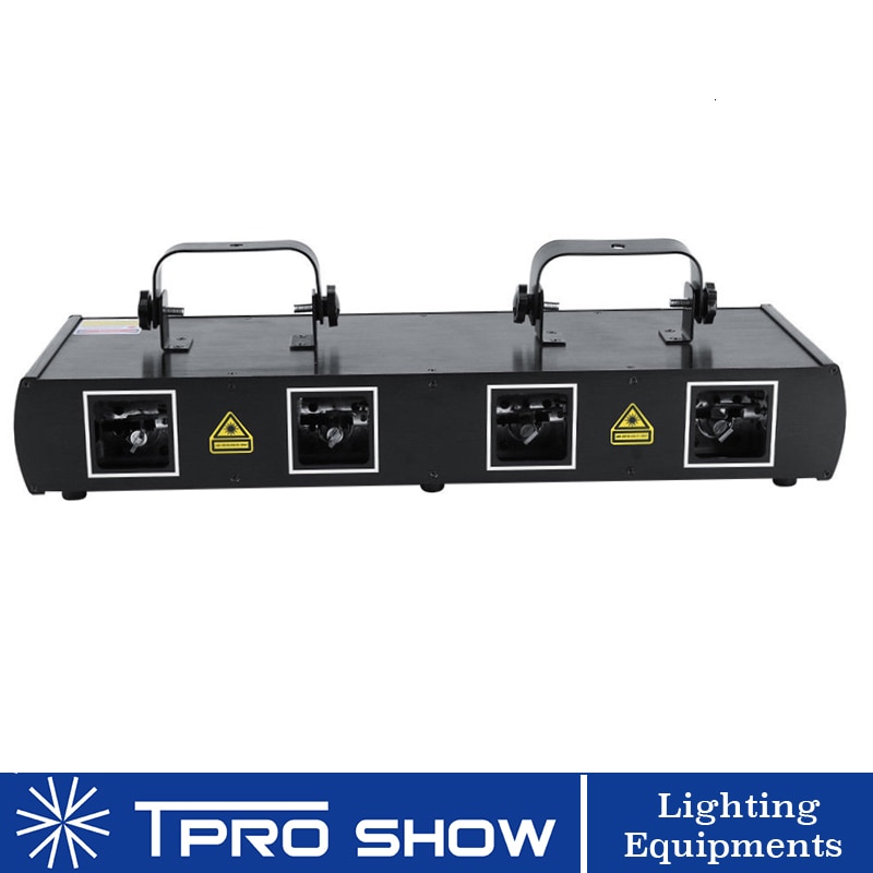 4 Eyes Laser Projector RG Lazer Beam Light Bar Pattern Dmx Sound Control Stage Ligthting Effect For Disco Dj Club RGBY Diode Opt