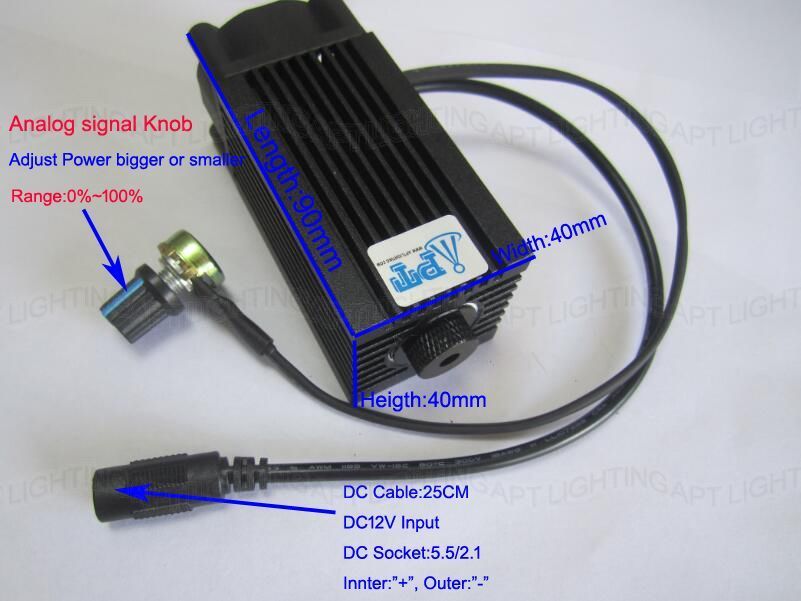 4000mw 4w 450nm Focusable blue Laser Module diode laser cutting Engraving carving CNC Machine DIY with Analog signal - Image 2
