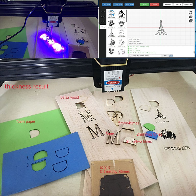 4050 laser machine 2500mw PMW control TTL gray scale 15w laser engraver machine 5500mw Laser Engraving Machine cnc Wood Router - Image 4