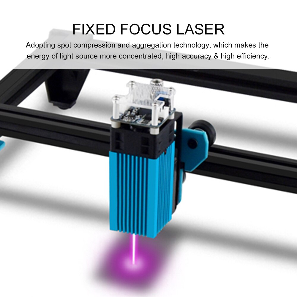 40W Laser Module LD FAC 5.5W 450nm Continuous Laser Fast High Precision Cut Engraver W/ Focus Block Slide Module Printer Cutter - Image 3