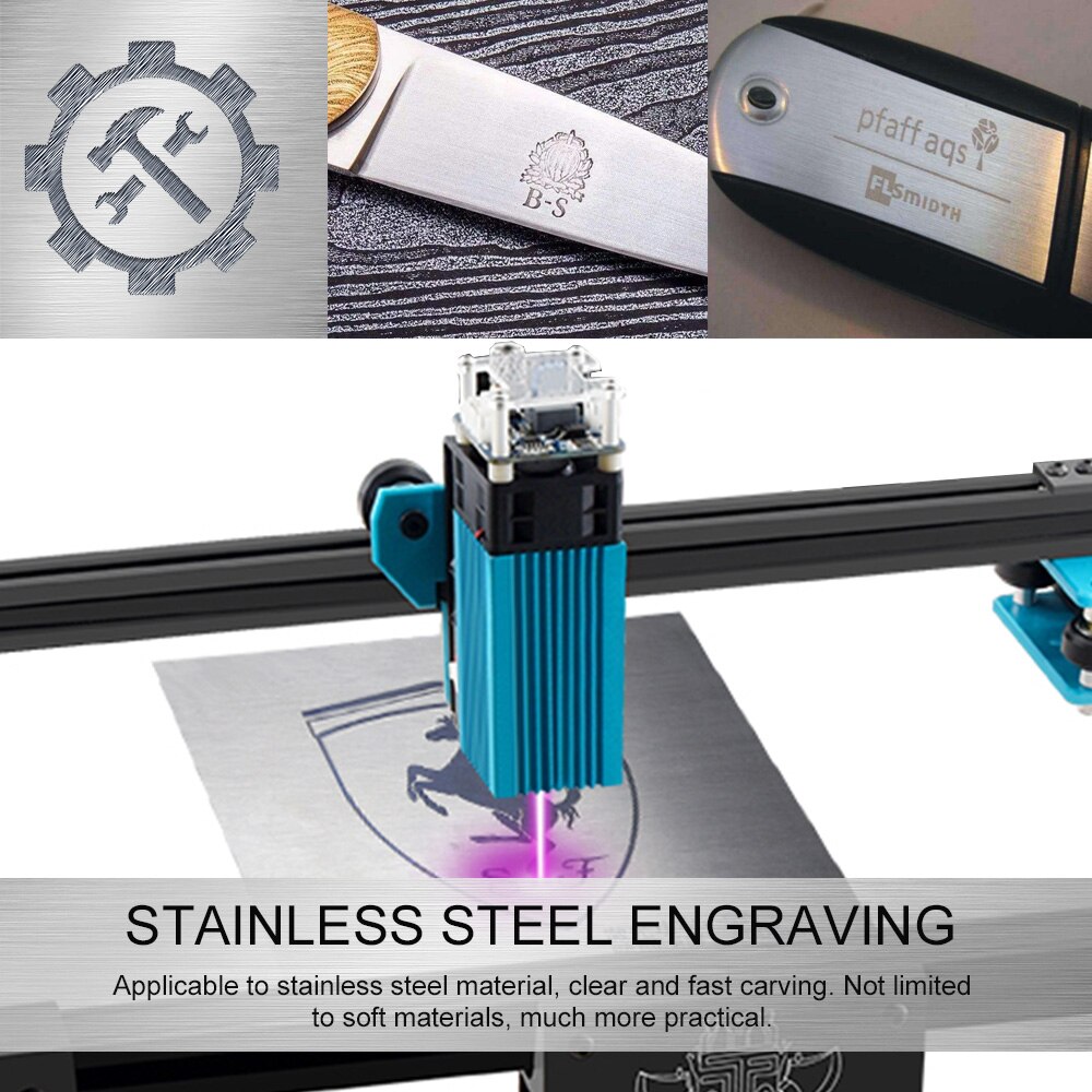 40W Laser Module LD FAC 5.5W 450nm Continuous Laser Fast High Precision Cut Engraver With Focus Block Slide Module Printer - Image 4