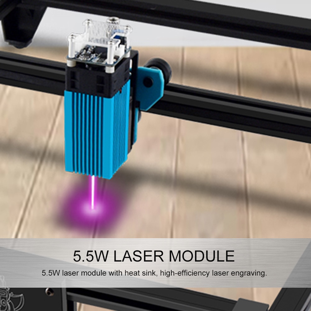 40W Laser Module LD FAC 5.5W 450nm Continuous Laser Fast High Precision Cut Engraver with Focus Block Printer Cutter - Image 4