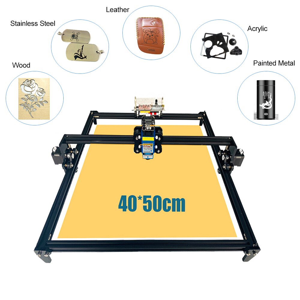 40x50CM Laser Engraving Machine DIY 2axis Laser Engraver 15W 30W 40W Power Desktop Wood Cutting Machines For engrave MDF Acrylic - Image 4