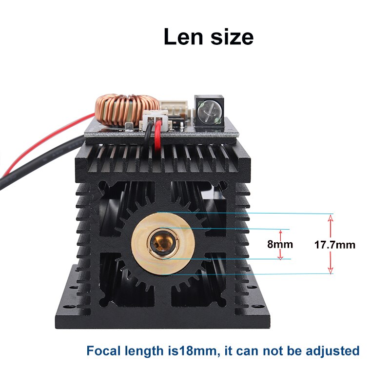 445-450nm Blue Laser Head 15W High Power Laser Engraving Laser Module DIY CNC Laser Engraver Machine Wood Router Cutting Part - Image 2
