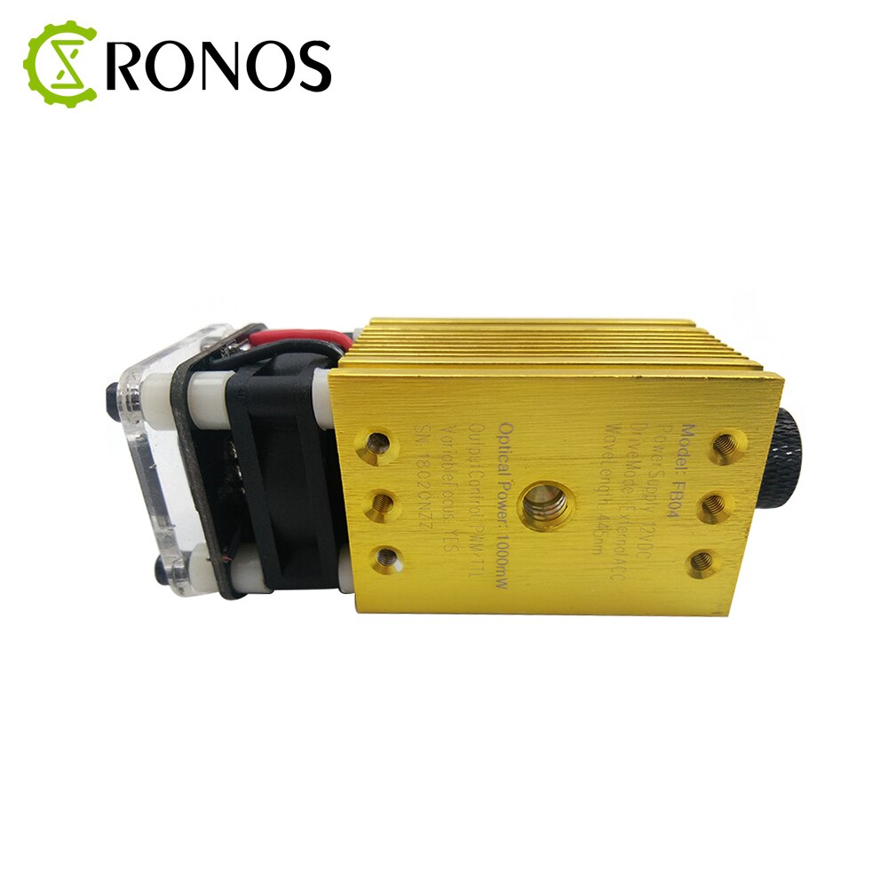 445nm-1000mw Gold Module Laser DI Messa A Fuoco Blue Laser Incisione Laser Testa, 1W Tubo Del Laser Diode 2p Port - Image 4