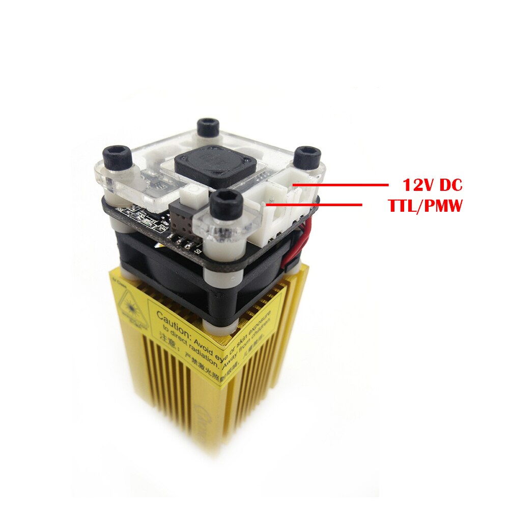 445nm-2500mw Gold Module Laser DI Messa A Fuoco Blue Laser Incisione Laser Testa, 2.5W Tubo Del Laser Diode 2p Port
