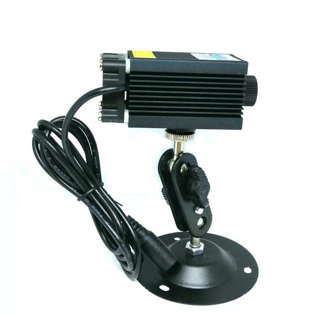 450nm 1000mW Focusable Laser Blue Dot Diodes Module w/12V Power Adapter &Locator Holder - Image 2