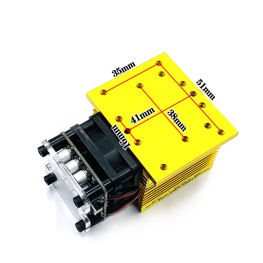 450nm 15000mW 12V Fixed Focus Laser Module Diode TTL /PWM Marking Stainless Steel DIY Laser Engraver Cutter 15W - Image 3