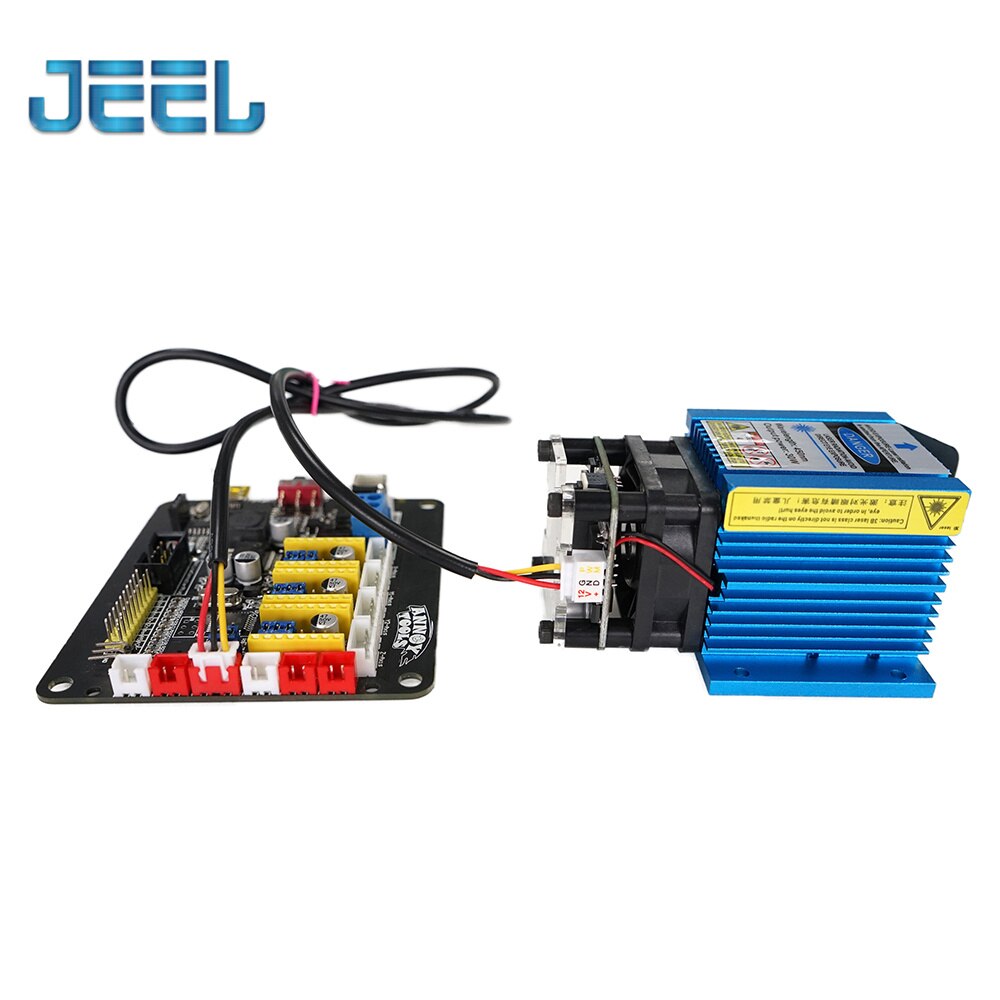 450nm 15W/30W 51mm 12V Fixed Focus Laser Module Diode TTL /PWM Laser Engraver Accessory DIY Tools Cutter Laser Head - Image 4