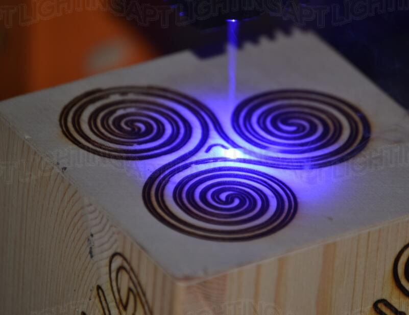 450nm 2000mW Laser Module Focusable Blue light 445nm 2W Laser Diode Module 12V Cutting Engraving DIY Lighting with Goggles