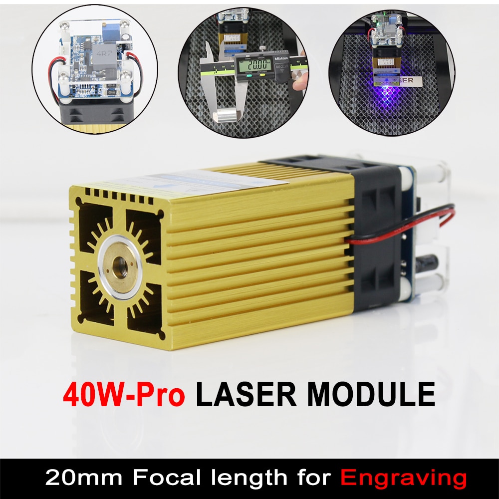 450nm 30W/40W-Pro laser module,laser cutter head, Focal Length 20-40mm Laser Module Compressed Spot Technology,cutting tool wood