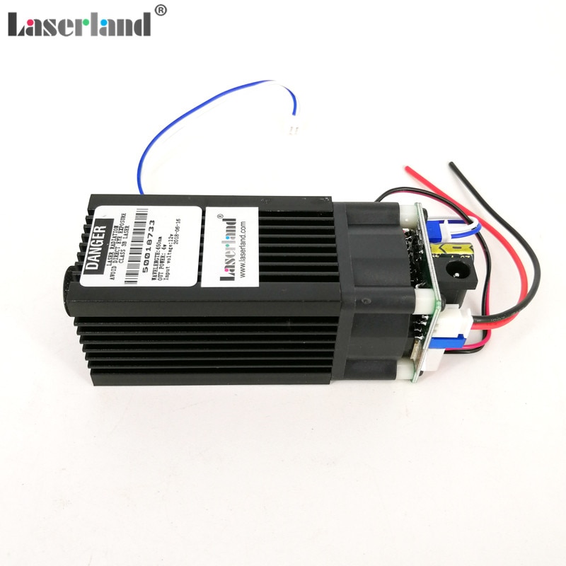 450nm 4.75W 5W 445nm Blue Diode Laser Module 12VDC TTL for Laser Engraving Machine CNC Cutting Marking