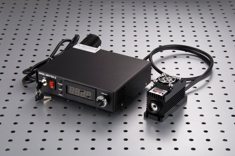 450nm 6W Focusing Green Laser Dot Module Diode TTL/Analog 0-30KHZ with TEC Cooling 85-265V with power supply - Image 2