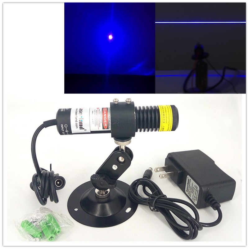 450nm 80mw Blue Laser Diode Module Dot Point Line Projector for Cutting Engraving Machines