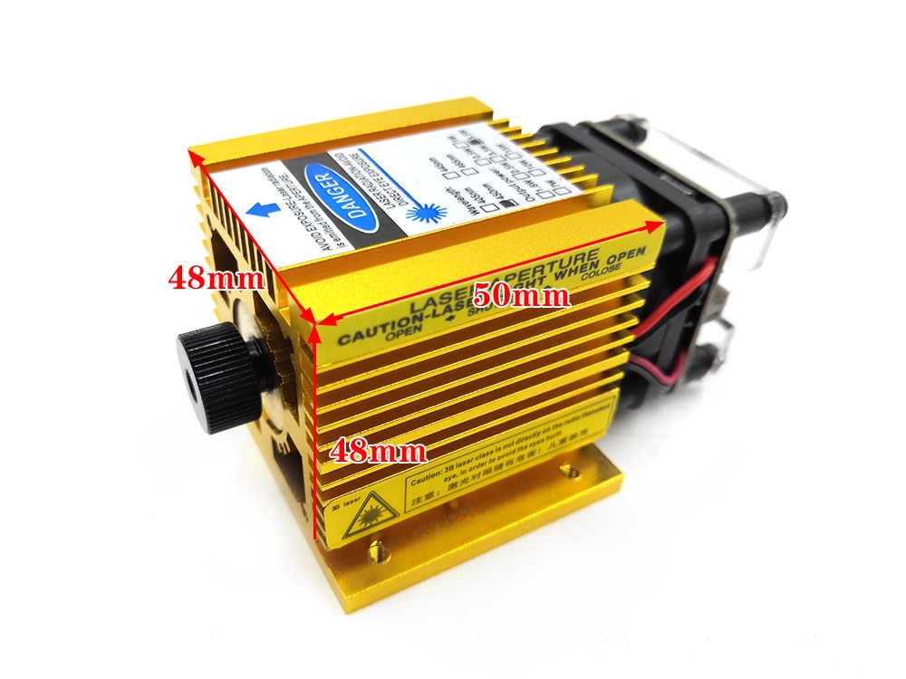 5.5W 450nm Focusing Blue CNC Laser 5500MW Head Laser Engraving Module Supports TTL - Image 3