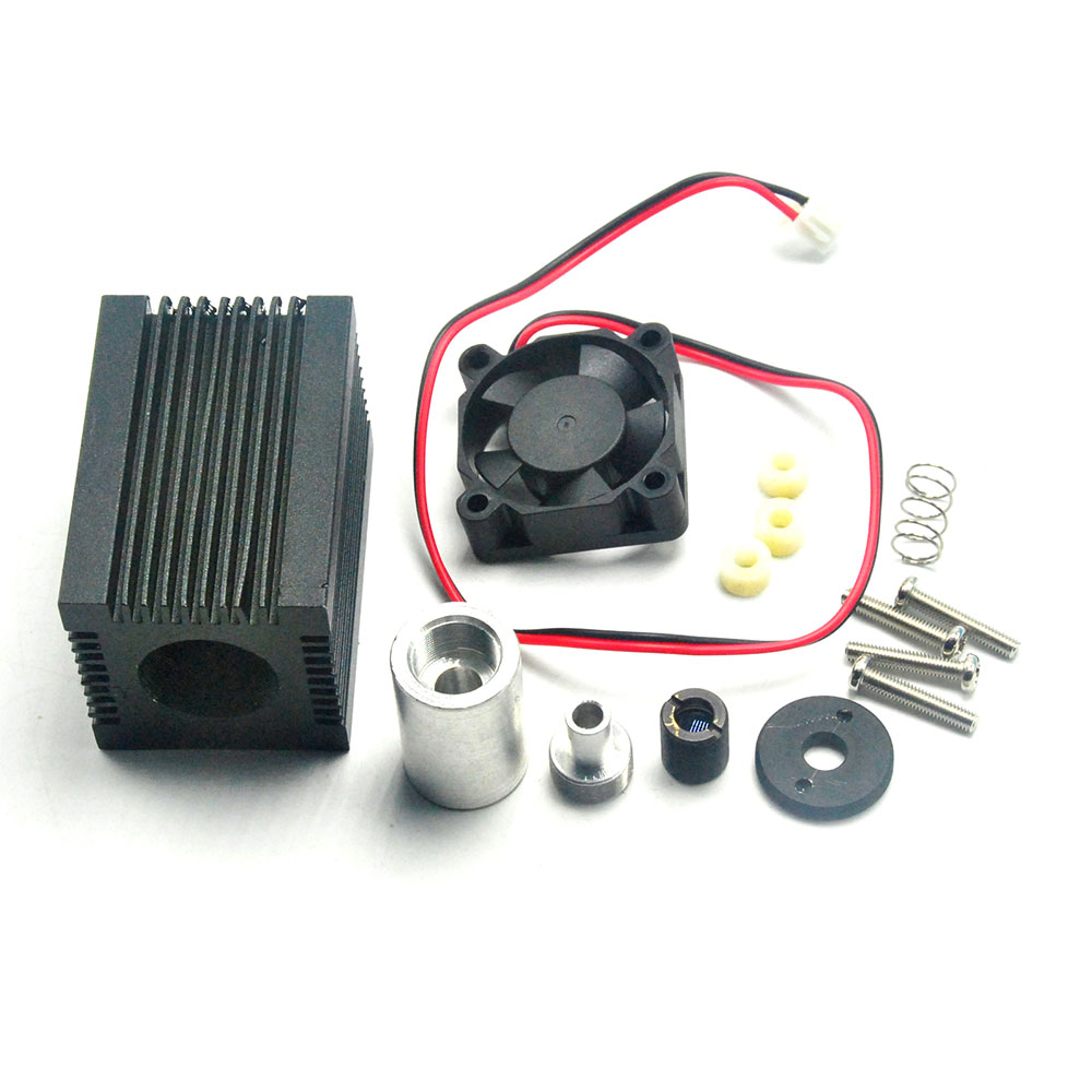 5.6mm Laser Diode Housing Heatsink with 405nm 450nm 650nm Blue Red Glasses Lens DIY Laser Module