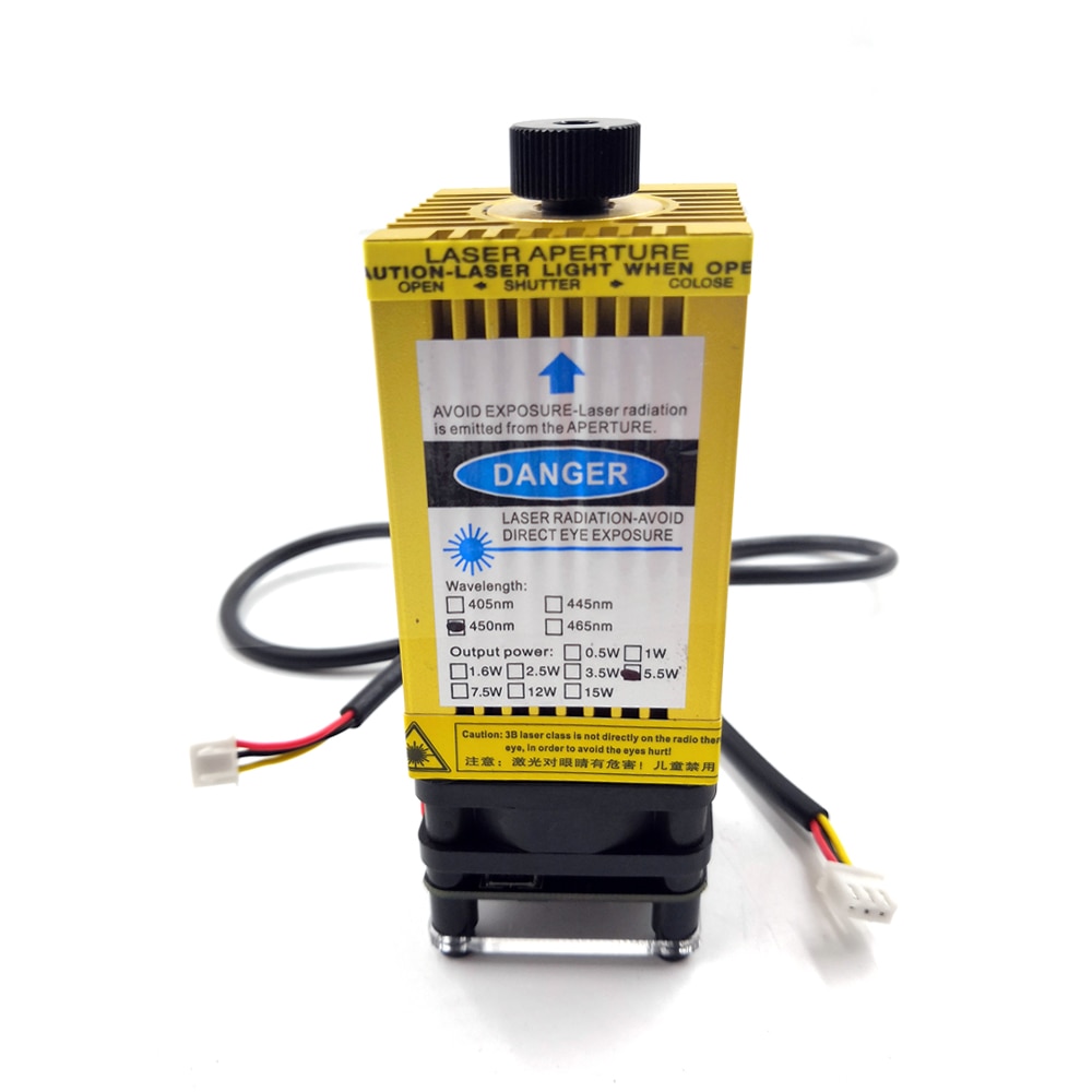 500MW 2.5W 5.5W 15W 450nm Focusing Blue CNC Laser Head Laser Engraving Module