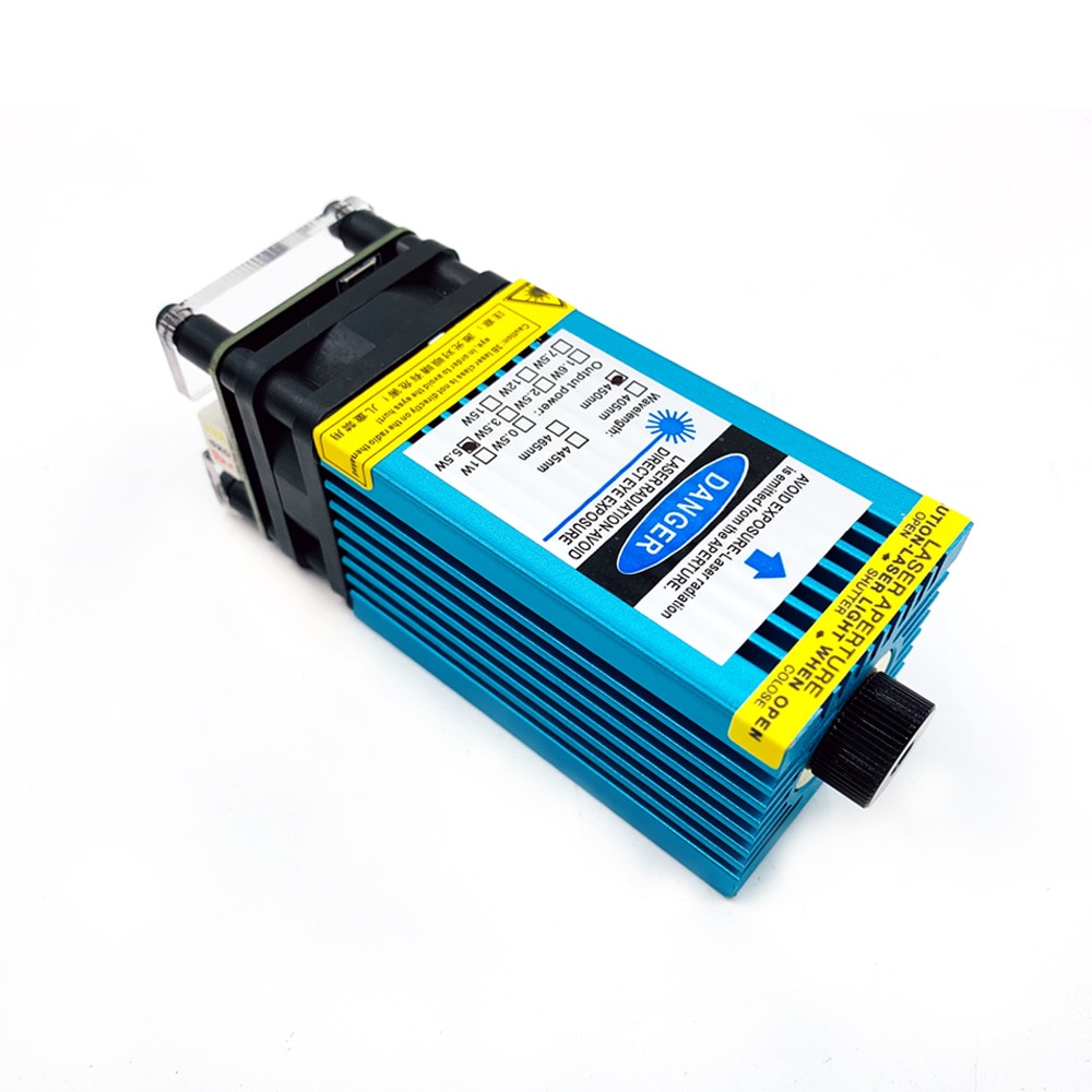 500MW 2500MW 5500MW 405-450MW Laser Module Focusing Len Blue Laser Engraving TTL PWM Module
