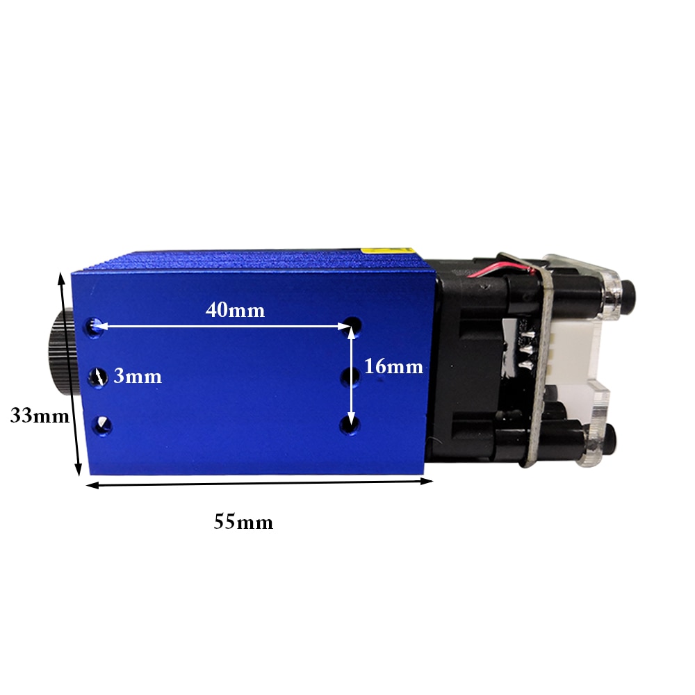 500MW 405nm Focusing Blue Laser Module Laser Engraving And Cutting TTL Module - Image 2