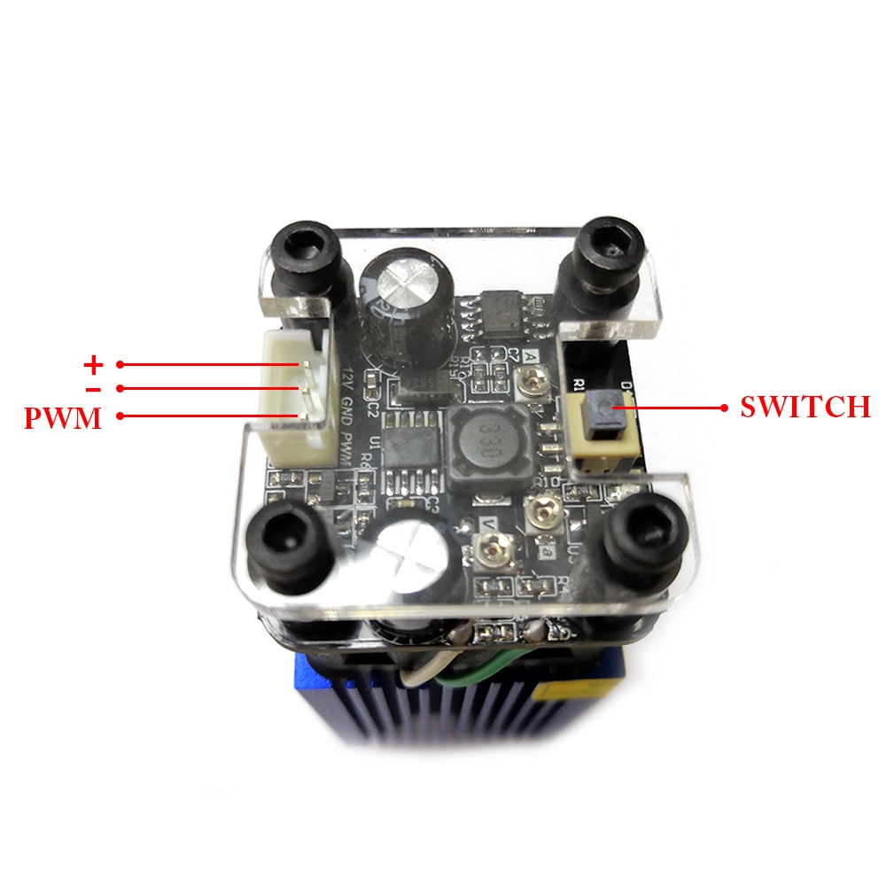 500MW 405nm Focusing Blue Laser Module Laser Engraving And Cutting TTL Module