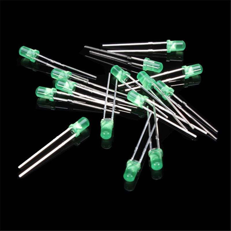 500Pcs 3MM LED Diode Kit Mixed Color Red Green Yellow Blue White Electronic Components Mixed Set Diodes - Image 2