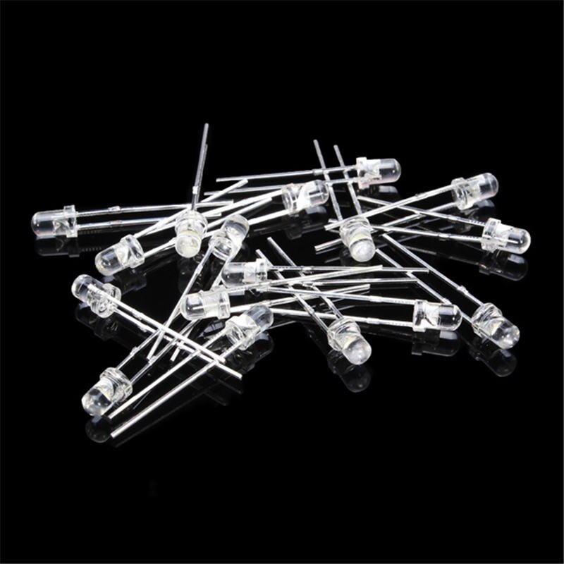 500Pcs 3MM LED Diode Kit Mixed Color Red Green Yellow Blue White Electronic Components Mixed Set Diodes - Image 5