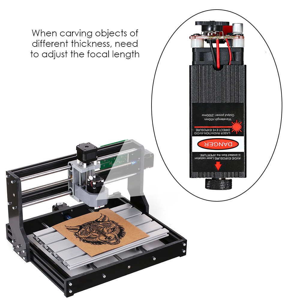 500mw/ 2500mw/5500mw Focusable for CNC Engraving Laser Engraving Engraver CNC Laser Module cnc Router Laser Engraving Machine