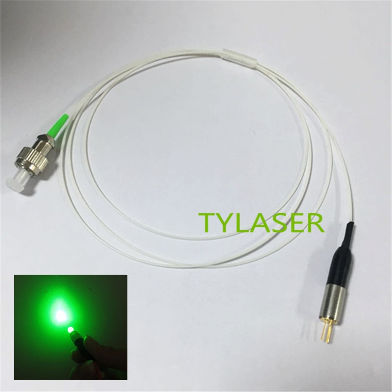 520nm 10mW FP SM coaxial Fiber laser diode Module - Image 3