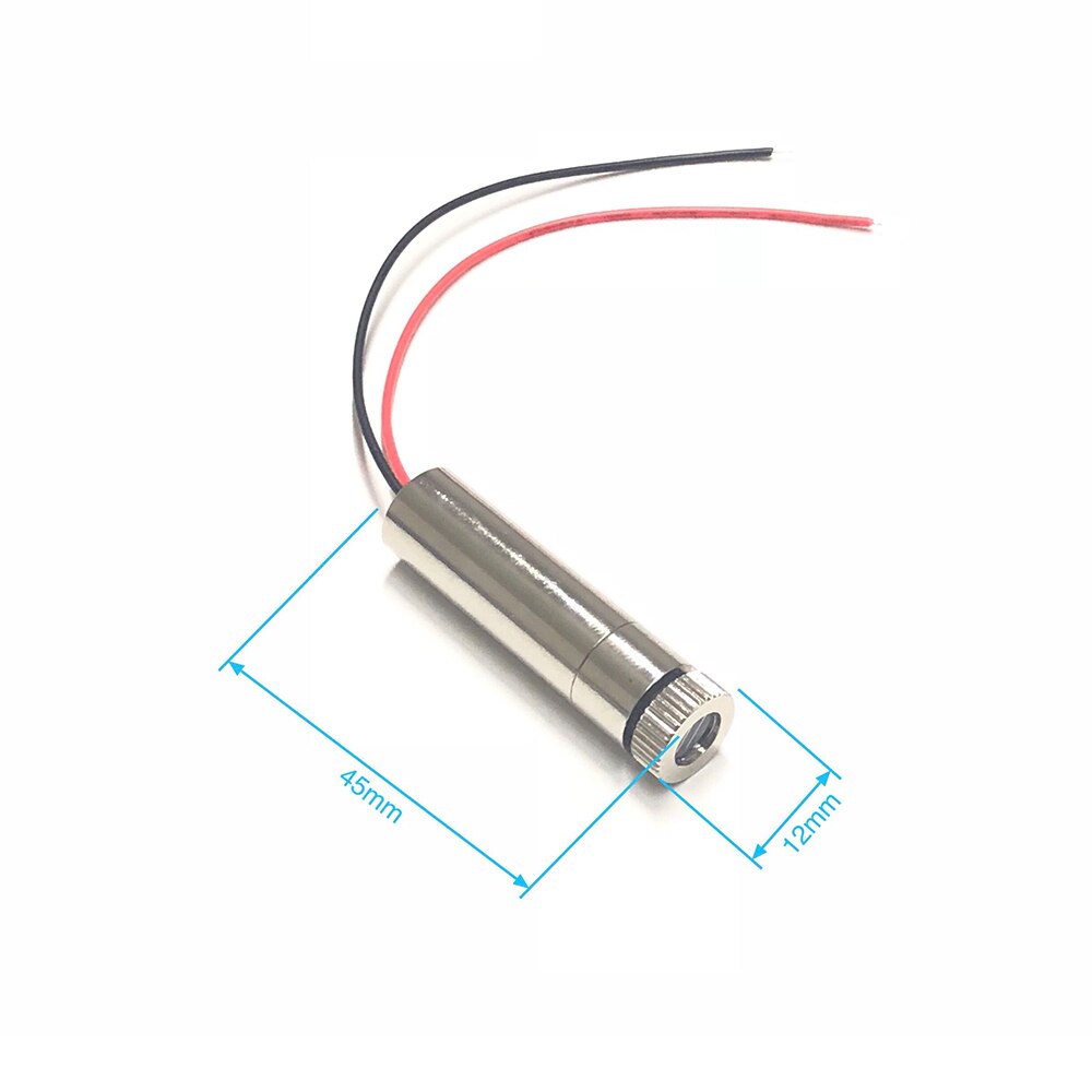 520nm 20mW 12x45mm Dot/Line/Cross Adjustable Focusable 3V-5V Emerald Green Laser Module Industrial 12mm LED LD Module - Image 4