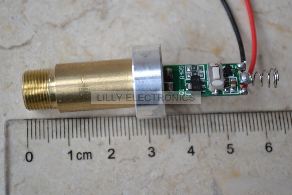 532MD-200-HS-GD 532nm 200mW Green Laser Diode Module w/h Heatsink - Image 3