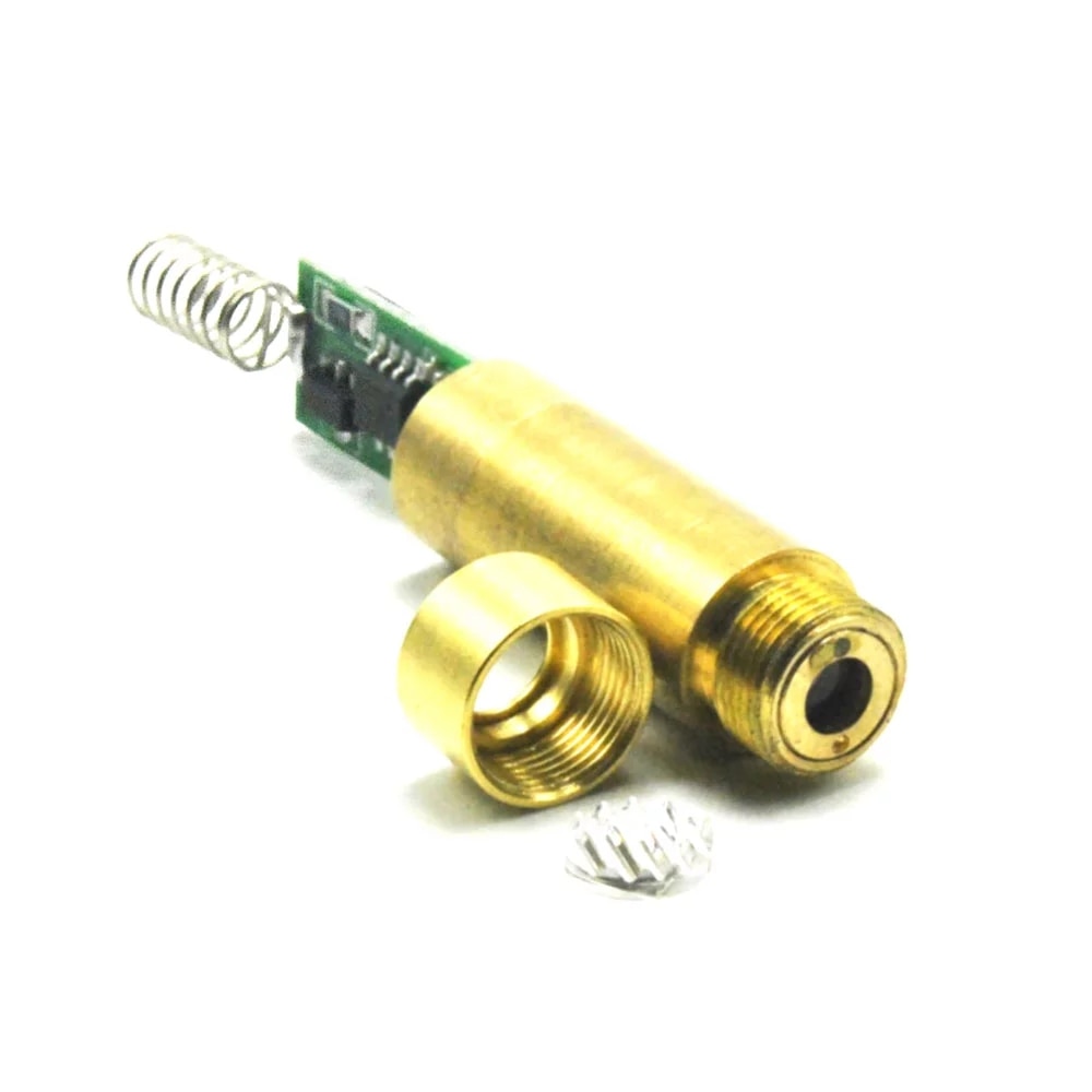 532nm 10mW Brass Green Laser Diode Module Line Beam w / 3V-3.7V Driver Switch - Image 5