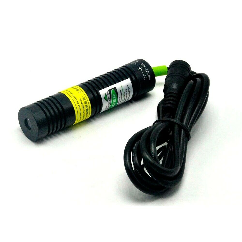 532nm 10mW Cross 5V 1A Green Laser Module Long Time Working 18x75mm w/AC Adapter - Image 4