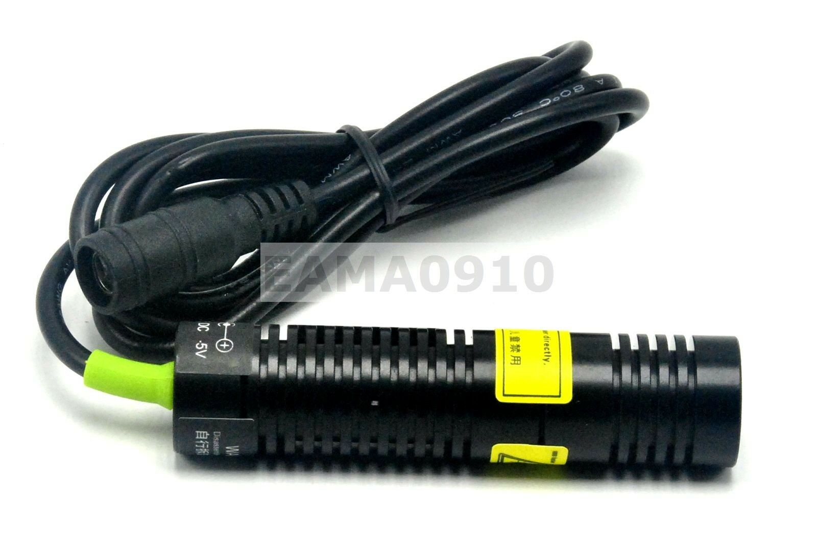 532nm 10mW Line 5V Green Laser Module Long Time Working 18x75mm w/AC Adapter - Image 3