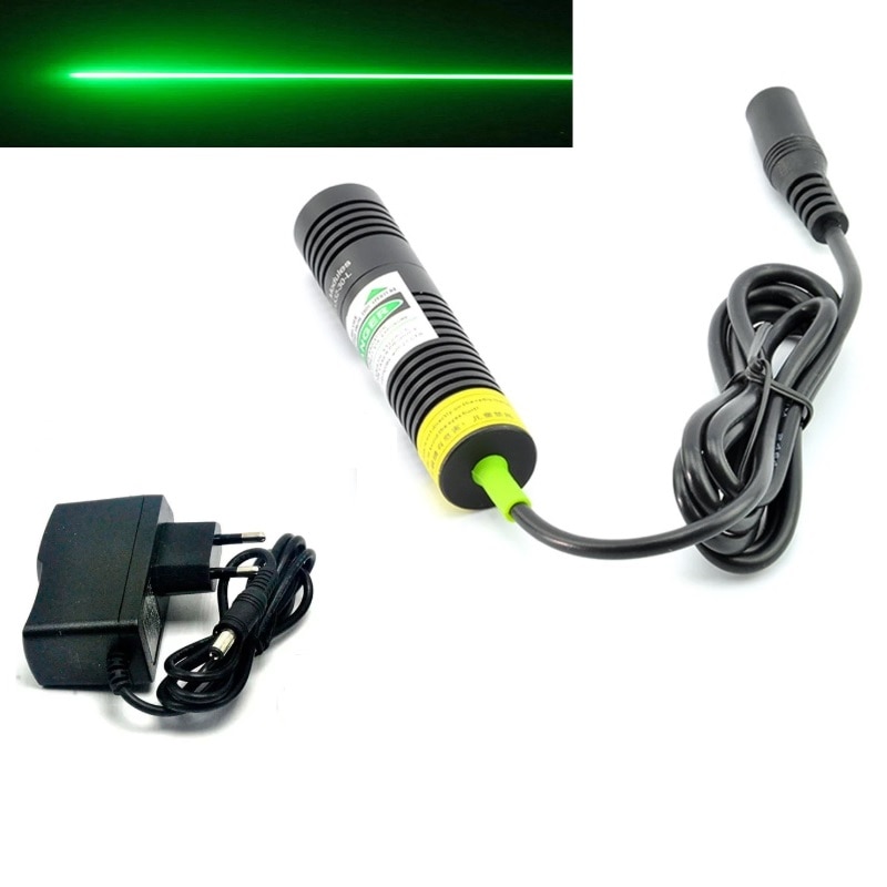 532nm 10mw Green Laser Diode Line Module 18x75mm With 5V 1A Power Adapter(US/EU/UK Type Optional)