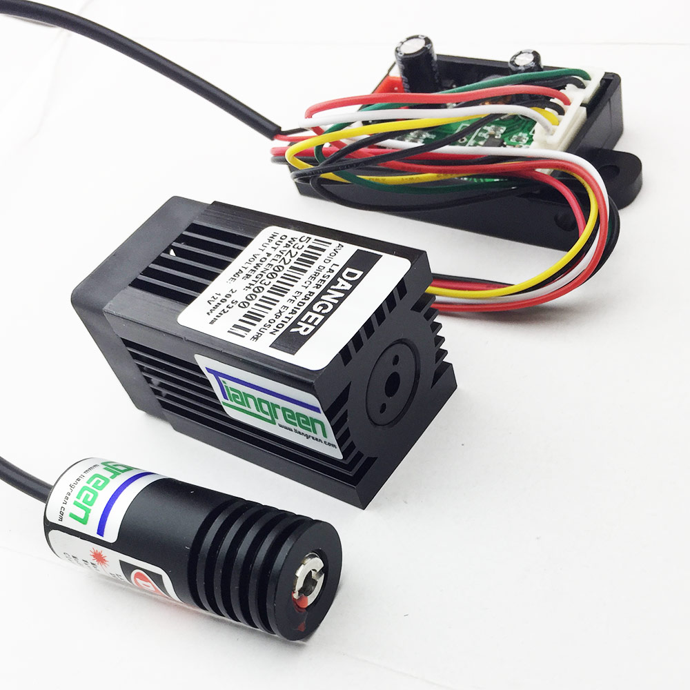 532nm 200mW Green Laser 100mW 650nm Red Laser Module Diode TTL Stage Lighting DIY