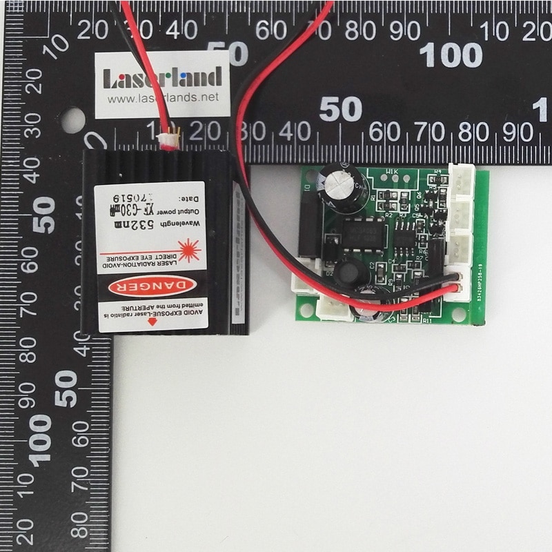 532nm 30-50mW Green Dot Laser Module Diode DC/AC 12V Stage Lighting TTL 0-5V - Image 4