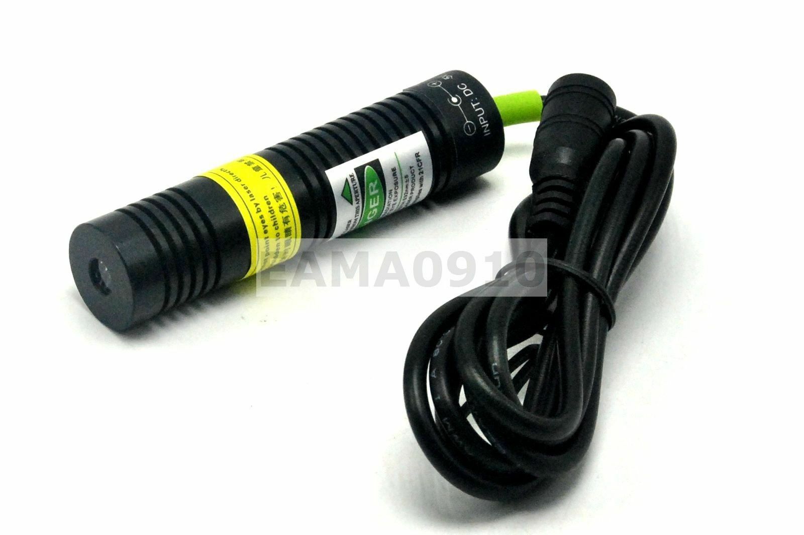 532nm 30mW 5V Green Laser Line Module Long Time Working 18x75mm w/AC Adapter - Image 2