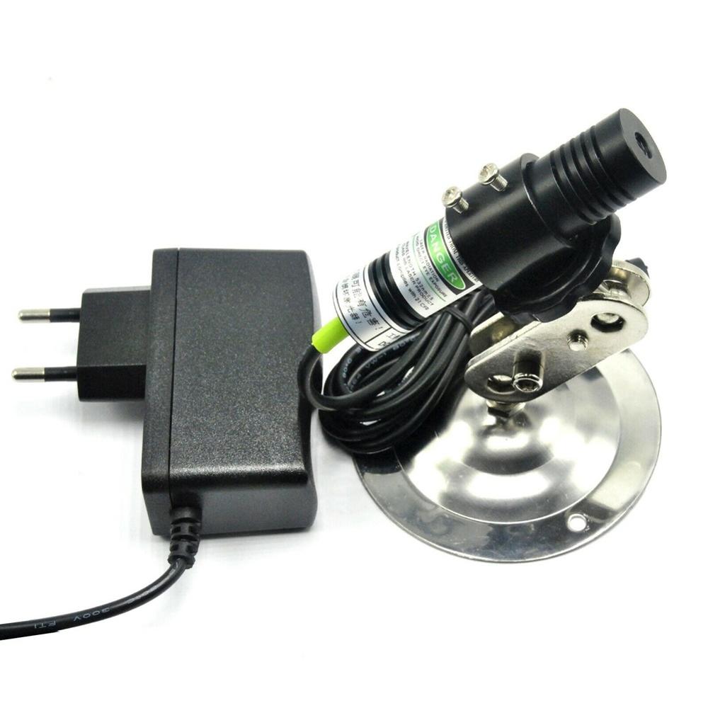 532nm 50mW Green Bright Focus Dot Laser Diode Module 5V Adapter Adjustable Holder - Image 3