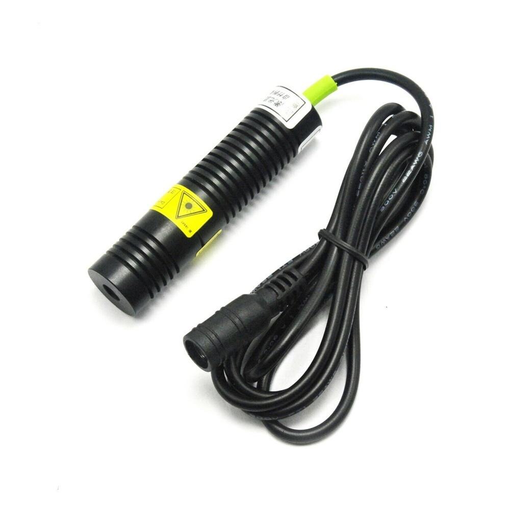 532nm 50mW Green Bright Focus Dot Laser Diode Module 5V Adapter Adjustable Holder