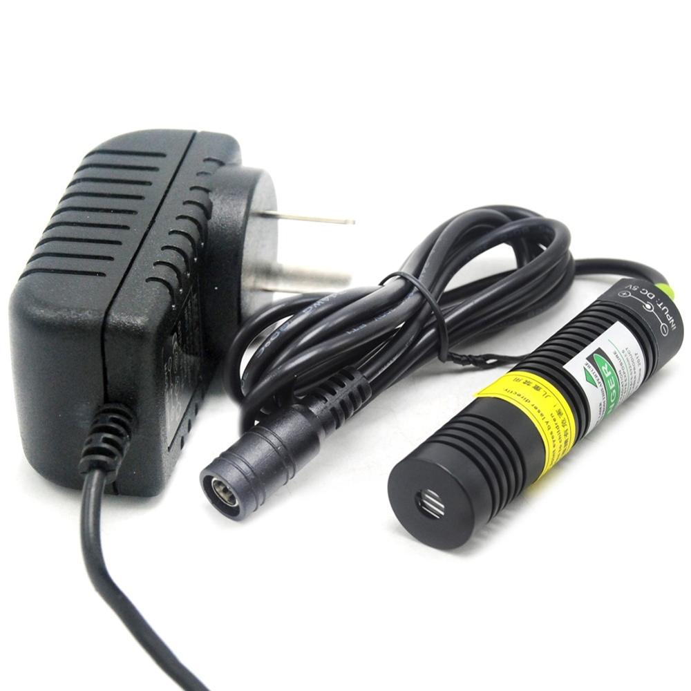 532nm 50mW Green Focus Line Locator Laser Diode Module Clear Positioning 5V Adapter Adjustable Holder - Image 3