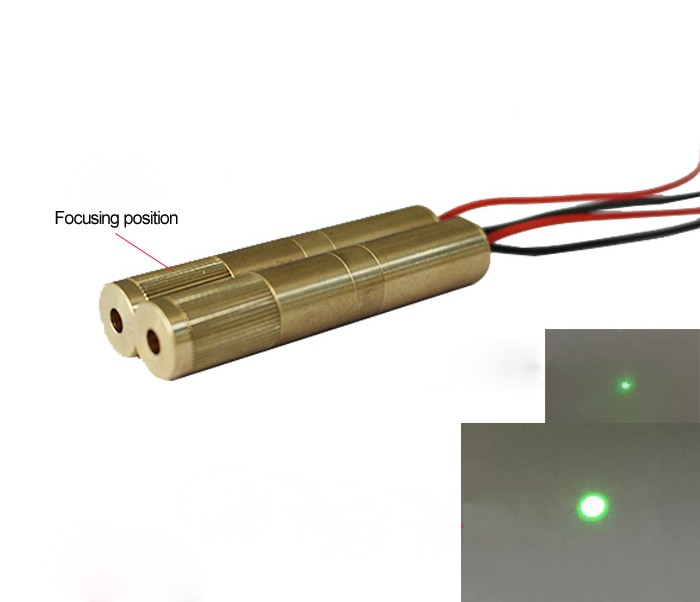 532nm 50mw Green Dot Laser Module Laser Diode Industrial Adjustable Focus Laser