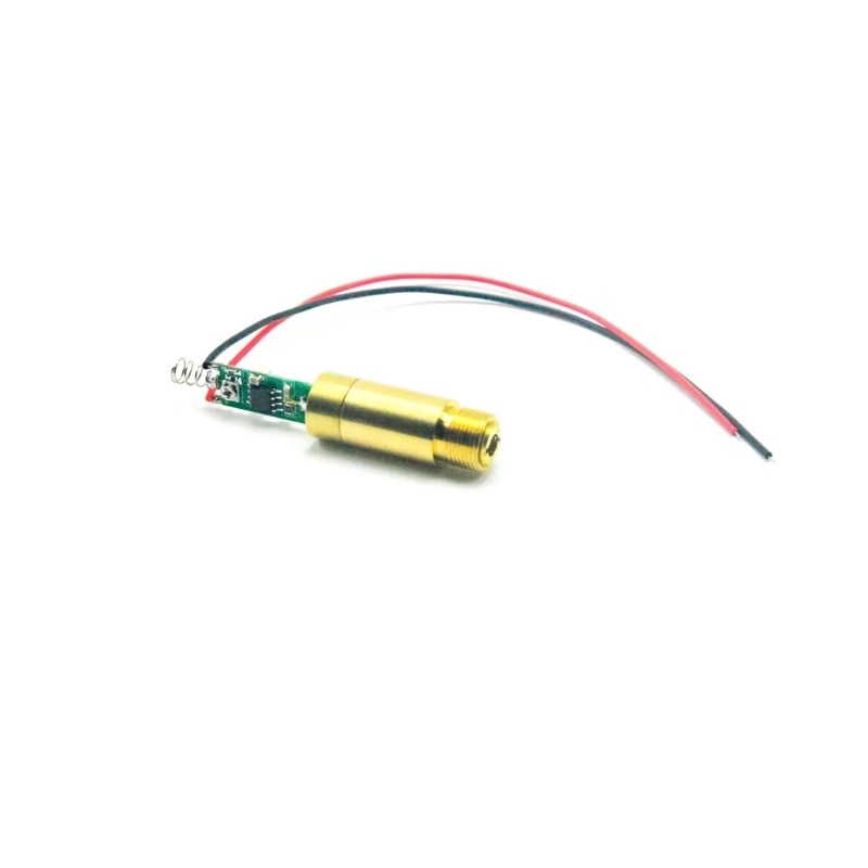 532nm 50mw Green Laser Diode Dot Module 3.7V 12mm Diameter with Brass Housing - Image 3