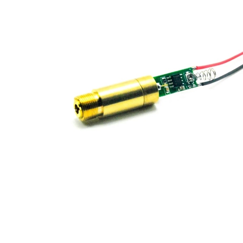 532nm 50mw Green Laser Diode Dot Module 3.7V 12mm Diameter with Brass Housing